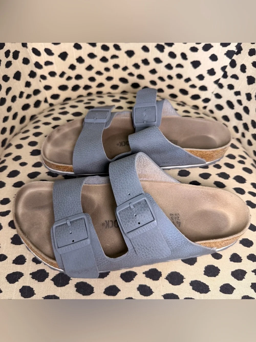 Birkenstock Arizona Two-Strap Sandals in Matte Slate Gray